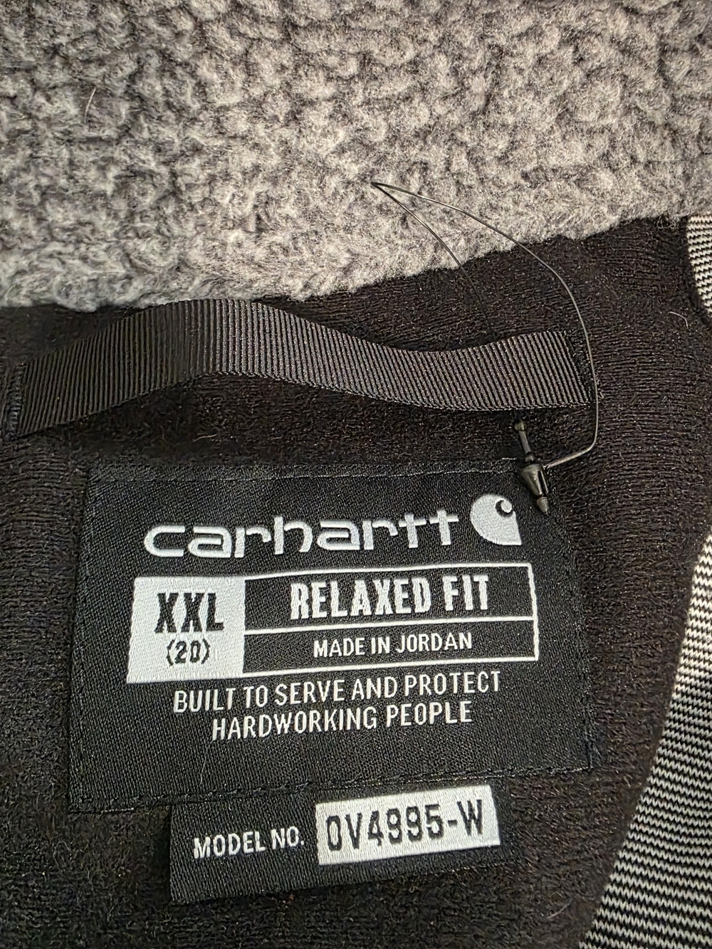Carhartt Gray Snap Front Vest Stand-Up Collar Pockets Relaxed Fit Women's XXL - Picture 6 of 8